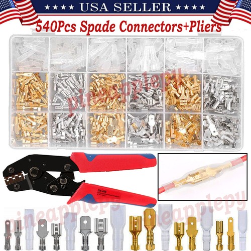 540pcs male female spade wire - spade,